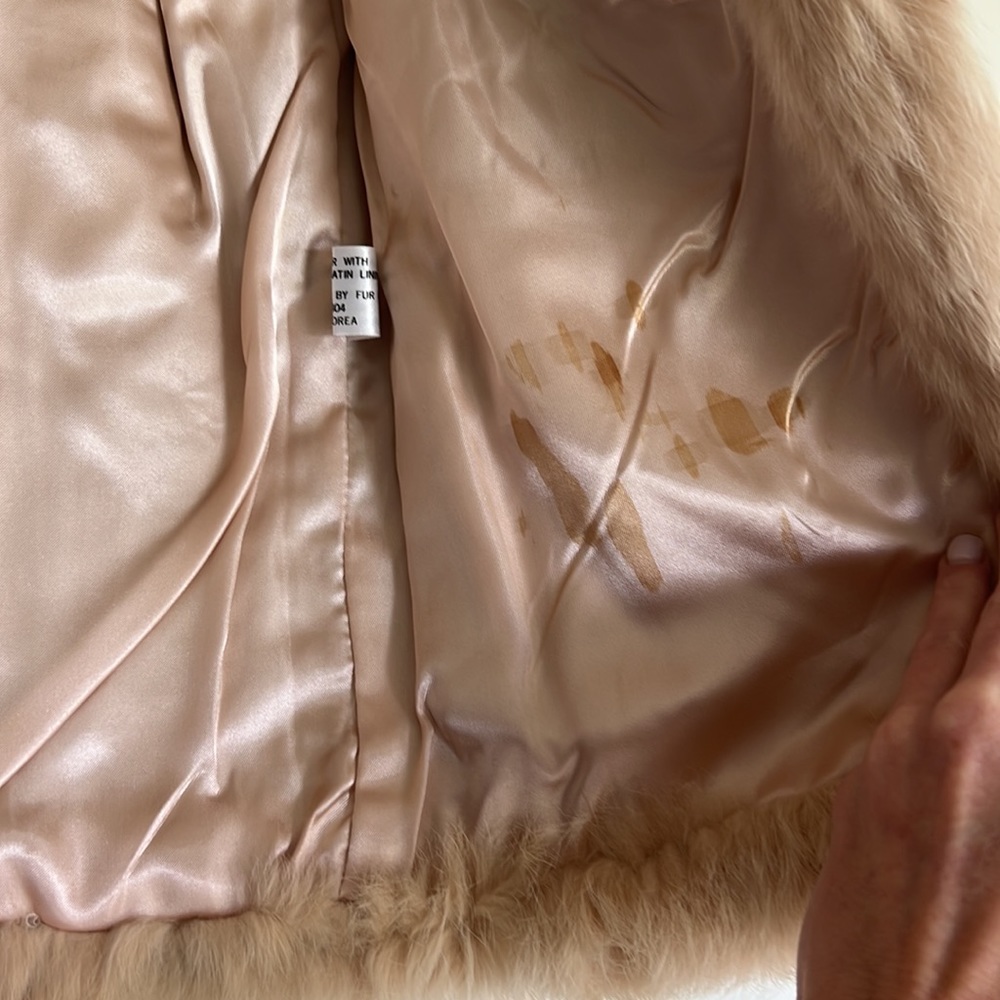 Authentic Rabbit fur coat - Picture 3 of 5